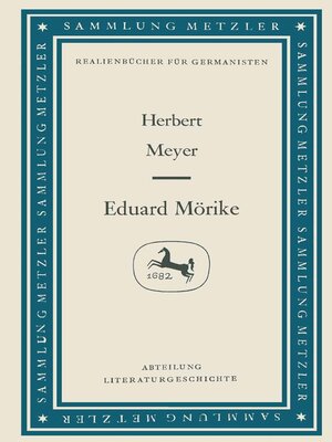 cover image of Eduard Mörike